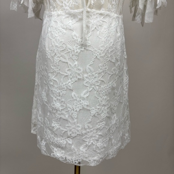 Free People Mini Dress Lace White M - Picture 11 of 16